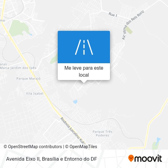 Avenida Eixo II mapa