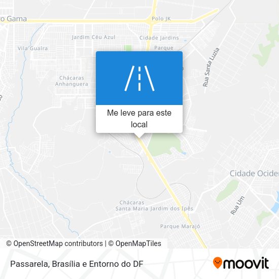 Passarela mapa