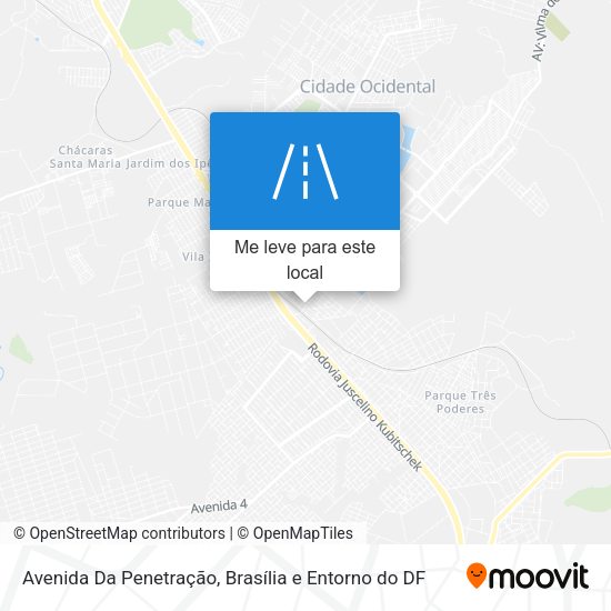 Avenida Da Penetração mapa