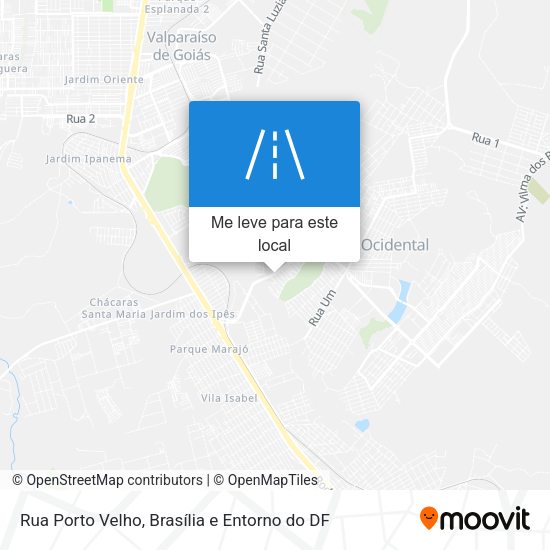 Rua Porto Velho mapa