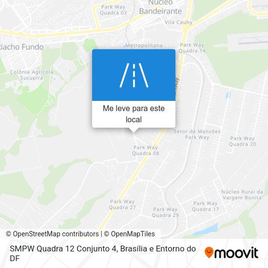 SMPW Quadra 12 Conjunto 4 mapa
