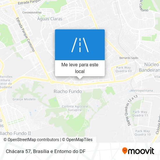 Chácara 57 mapa