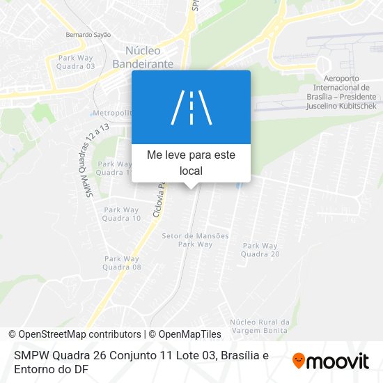 SMPW Quadra 26 Conjunto 11 Lote 03 mapa