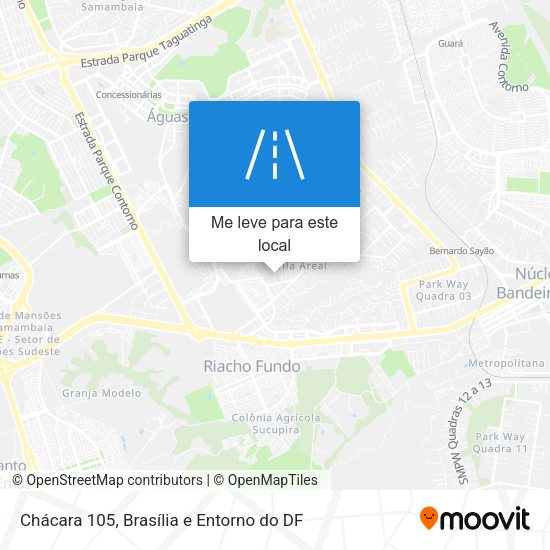Chácara 105 mapa