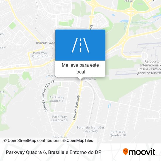 Parkway Quadra 6 mapa
