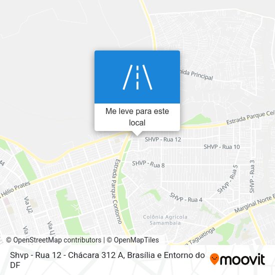 Shvp - Rua 12 - Chácara 312 A mapa
