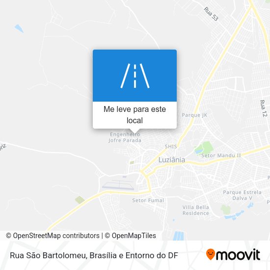 Rua São Bartolomeu mapa
