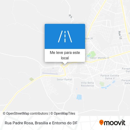 Rua Padre Rosa mapa