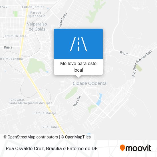 Rua Osvaldo Cruz mapa
