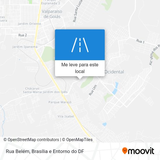 Rua Belém mapa