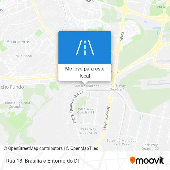Rua 13 mapa
