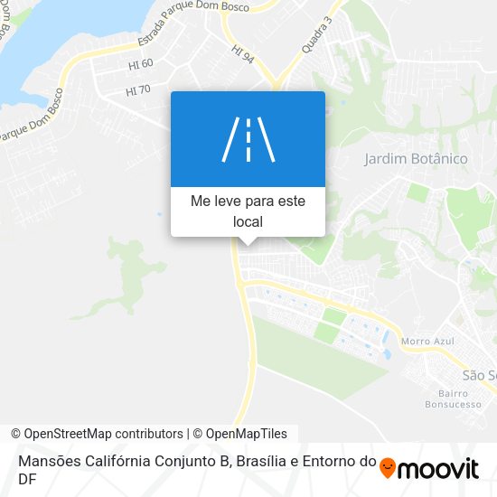 Mansões Califórnia Conjunto B mapa
