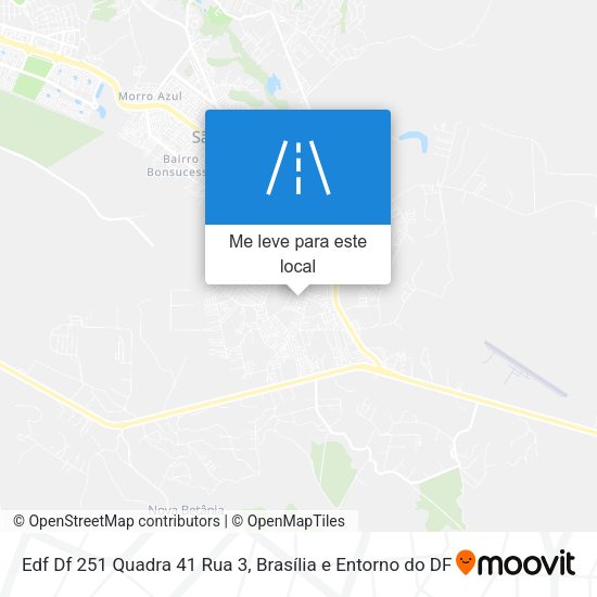 Edf Df 251 Quadra 41 Rua 3 mapa