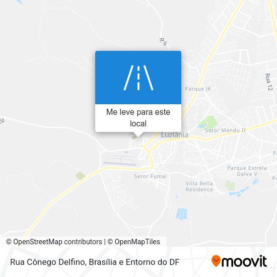 Rua Cônego Delfino mapa