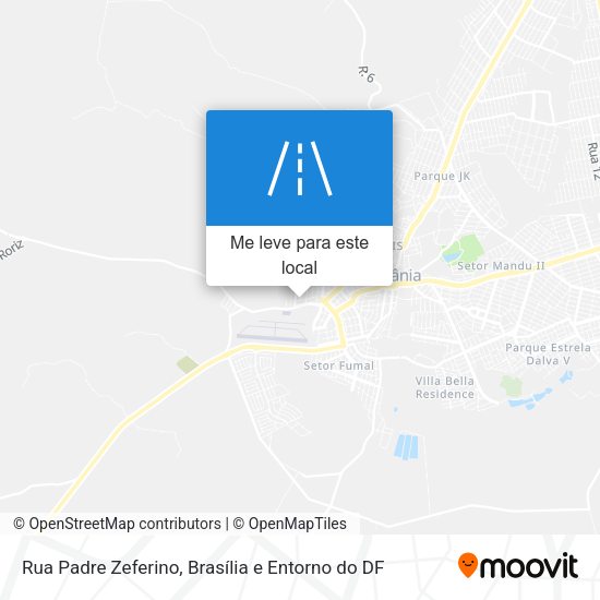 Rua Padre Zeferino mapa