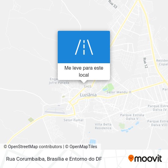 Rua Corumbaíba mapa