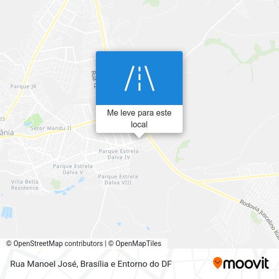 Rua Manoel José mapa