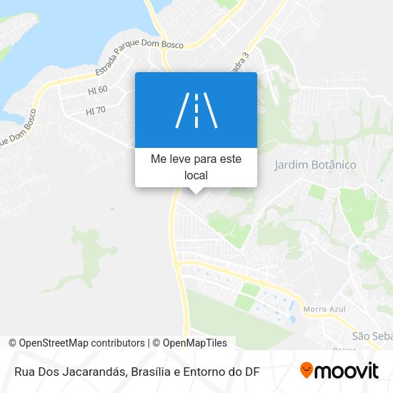 Rua Dos Jacarandás mapa