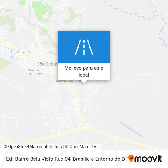 Edf Bairro Bela Vista Rua 04 mapa