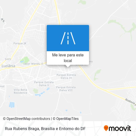 Rua Rubens Braga mapa