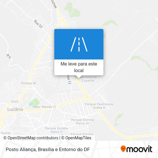 Posto Aliança mapa