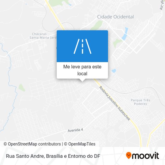 Rua Santo Andre mapa