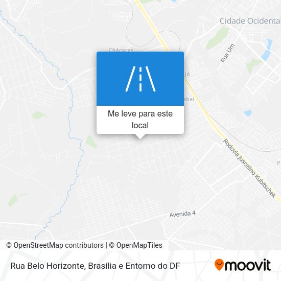 Rua Belo Horizonte mapa