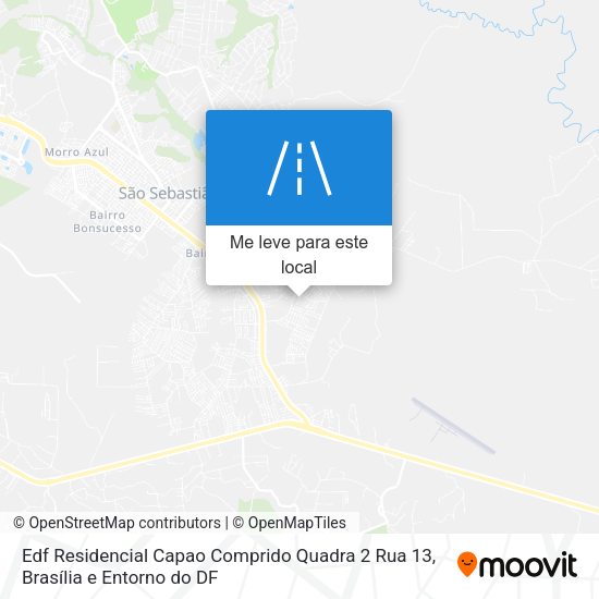 Edf Residencial Capao Comprido Quadra 2 Rua 13 mapa