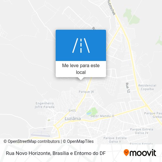 Rua Novo Horizonte mapa