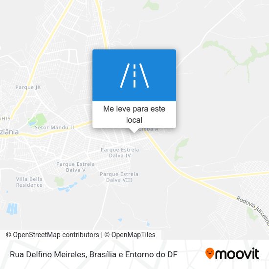 Rua Delfino Meireles mapa