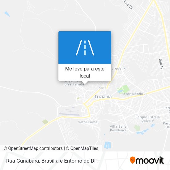 Rua Gunabara mapa