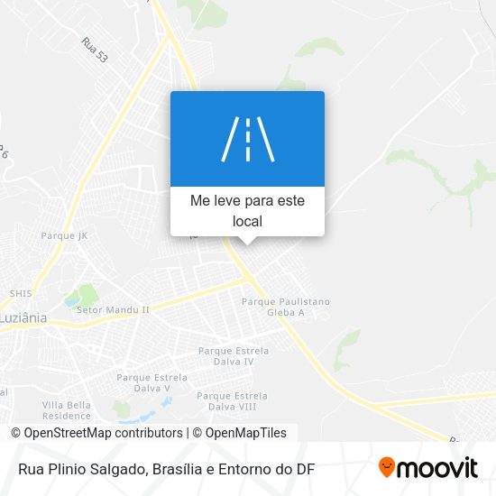 Rua Plinio Salgado mapa