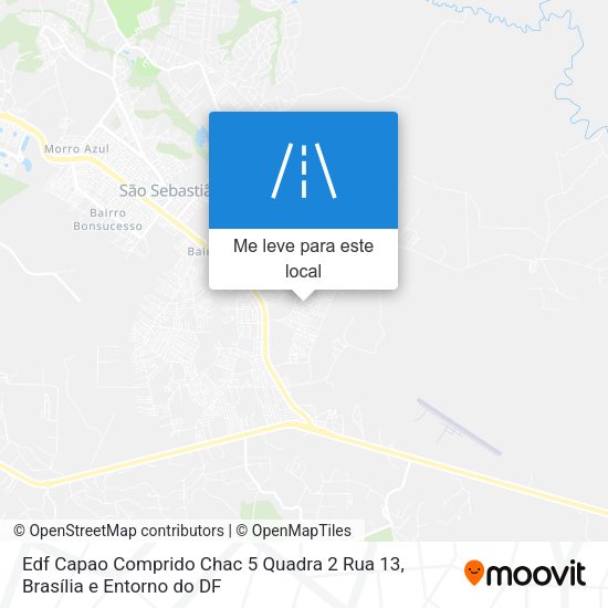 Edf Capao Comprido Chac 5 Quadra 2 Rua 13 mapa