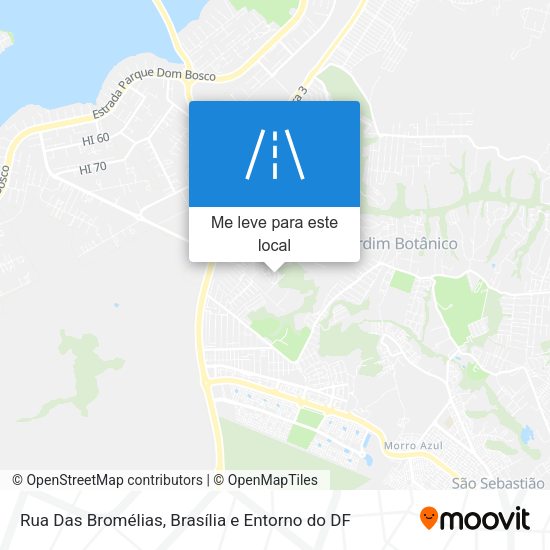 Rua Das Bromélias mapa