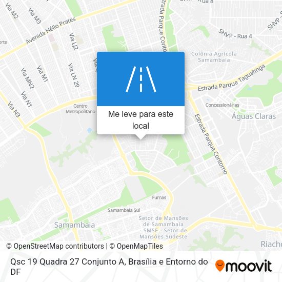 Qsc 19 Quadra 27 Conjunto A mapa
