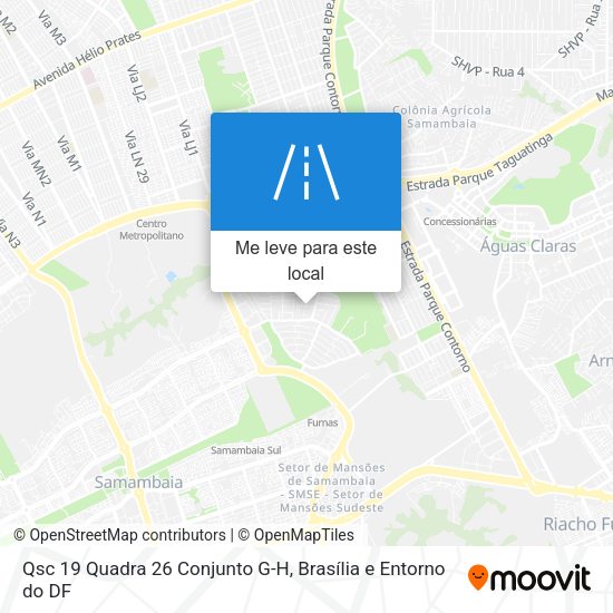 Qsc 19 Quadra 26 Conjunto G-H mapa