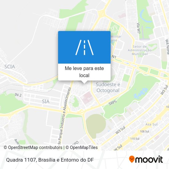 Quadra 1107 mapa