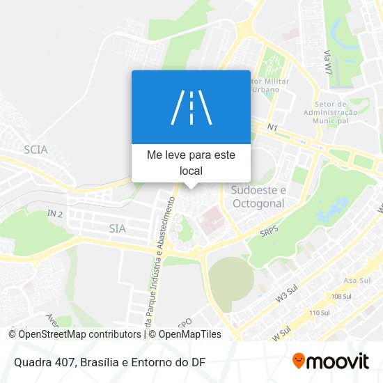 Quadra 407 mapa