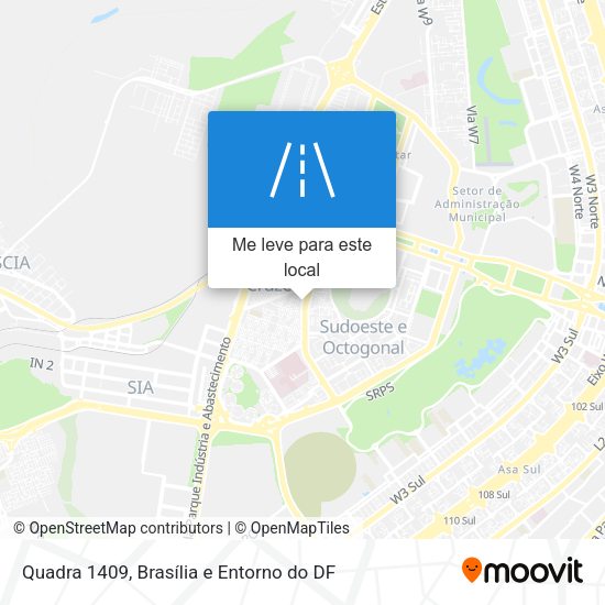 Quadra 1409 mapa