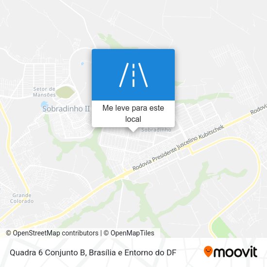 Quadra 6 Conjunto B mapa
