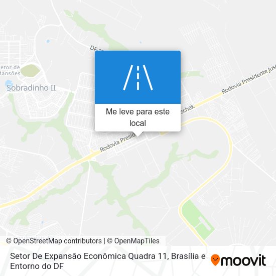 Setor De Expansão Econômica Quadra 11 mapa
