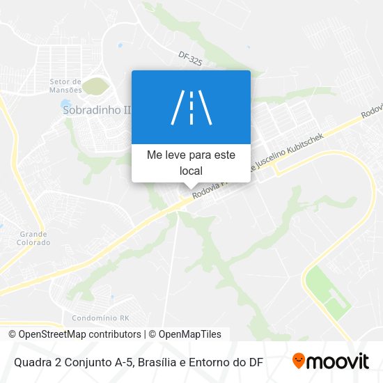 Quadra 2 Conjunto A-5 mapa