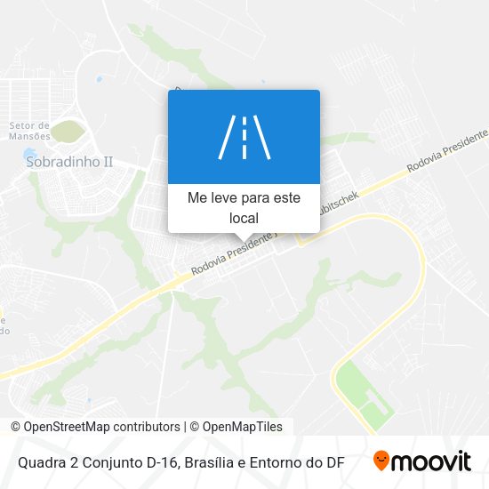 Quadra 2 Conjunto D-16 mapa