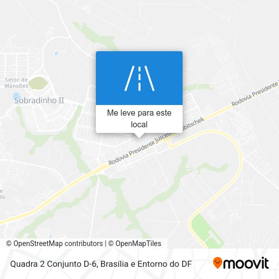 Quadra 2 Conjunto D-6 mapa