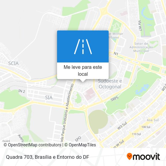 Quadra 703 mapa