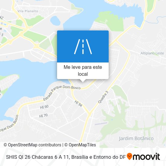 SHIS QI 26 Chácaras 6 A 11 mapa