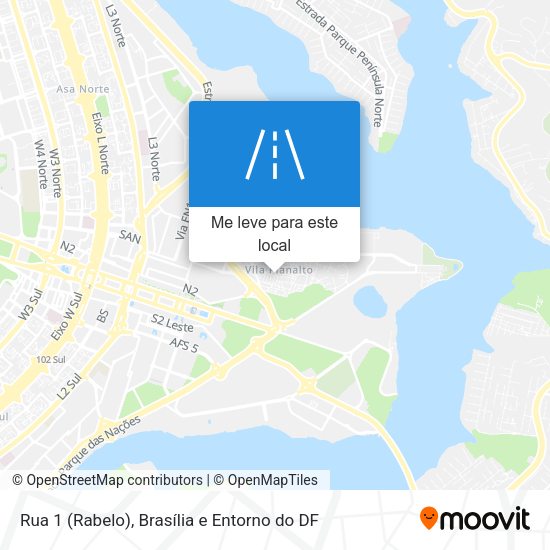 Rua 1 (Rabelo) mapa