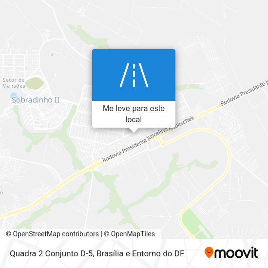 Quadra 2 Conjunto D-5 mapa