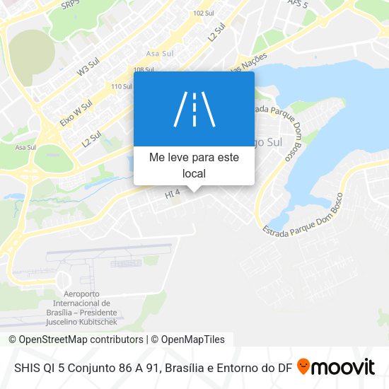 SHIS QI 5 Conjunto 86 A 91 mapa