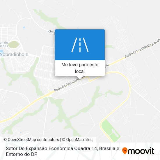 Setor De Expansão Econômica Quadra 14 mapa
